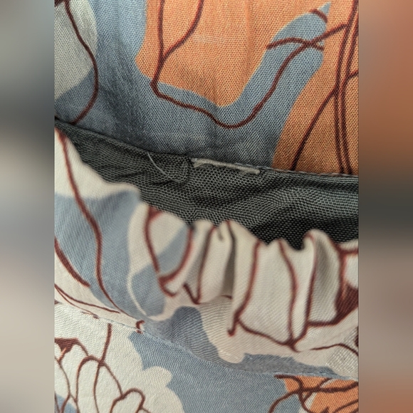 NWT Chiffon flower skirt set (lehenga and crop top) - Picture 12 of 12